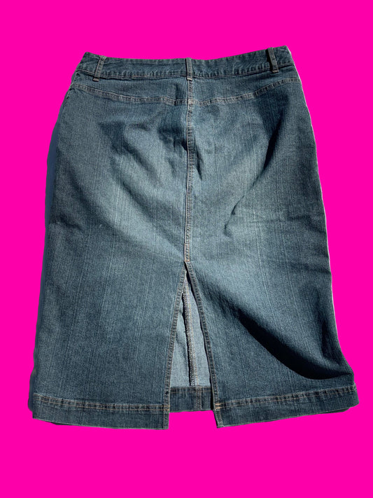 Contrast Jeans denim skirt size 13