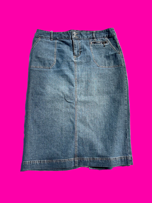Contrast Jeans denim skirt size 13