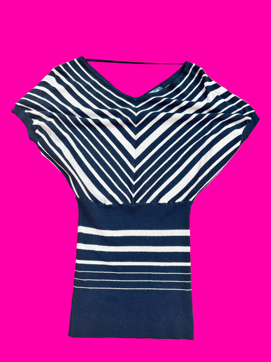 Plastic stripped going out top size XS
